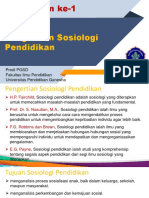 Pengertian Sosiologi Pendidikan PDF