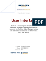 Sparx EA-User Interface