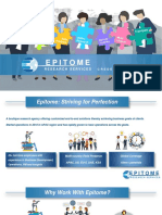 Epitome Research Services - Credentials - 2020 - International