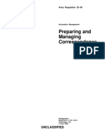 AR 25-50 - Prep & Manage Correspondence PDF