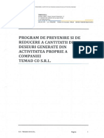 Proiect de Prevenire Si Reducere A Cantitatii de Deseuri PDF