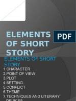 Lesson 1 ELEMENTS OF SHORT STORY