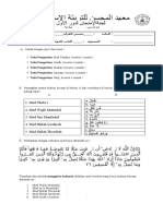 Soal Semester 1 Tahsin Dan Tajwid II KMI