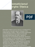 Matematicianul Gheorghe Ţiţeica