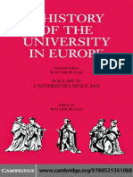 Walter Ruegg - A History of The University in Europe - Volume 4, Universities Since 1945-Cambridge University Press (2011)
