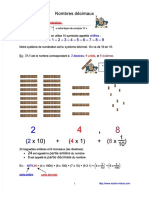 Nombres Decimaux 6eme PDF