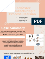 Rochester Manufacturing’s FMS Process Decision Case Analysis