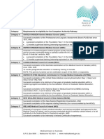 Medical Board - Guide - Requirements For Eligibility For The Competent Authority Pathway - Updated December 2019 PDF