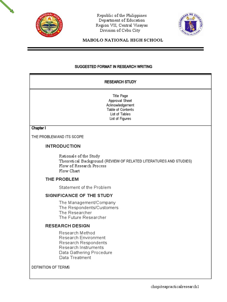 Research Writing Format Guide | PDF | Scientific Method | Experiment