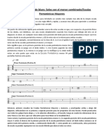 Combinar escalas pentatónicas mayores y menores para solos de blues