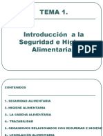 Introducción Higiene Alimentos