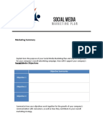 Social Media Marketing Plan