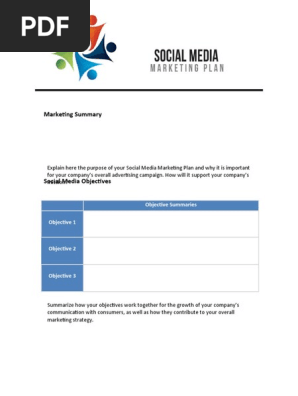 Social Media Marketing Plan