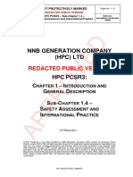 Public Version of HPC PCSR3 Sub-Chapter 1.4 - Safety Assessment and International Practice