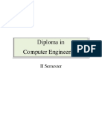 Diploma in Computer Engineering II Semester Teaching and Examination Schedule