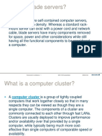 What are blade servers and computer clusters