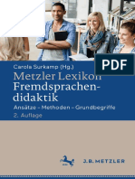 Metzler - Lexikon Fremdsprachendidaktik 