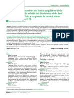 Revisión de Los Términos Del Léxico Psiquiátrico H - N PDF