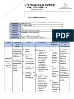 Plan de Clase Semanal Redes Electricas