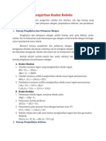Pengertian Reaksi Redoks PDF