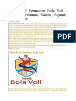 LENGKAP Permainan Bola Voli