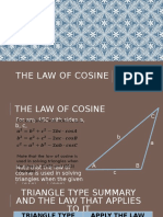 The Law of Cosine