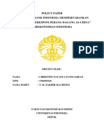 Policy Paper-Christine Natasya Panggabean-1706059220 PDF