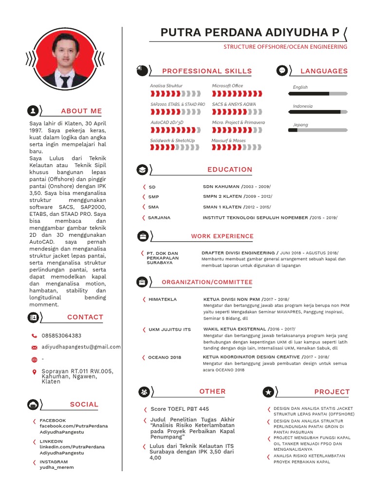 Glassdoor Resume CV + Protofolio Terbaru 2 PDF PDF