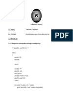 ARRAY VARIABLE