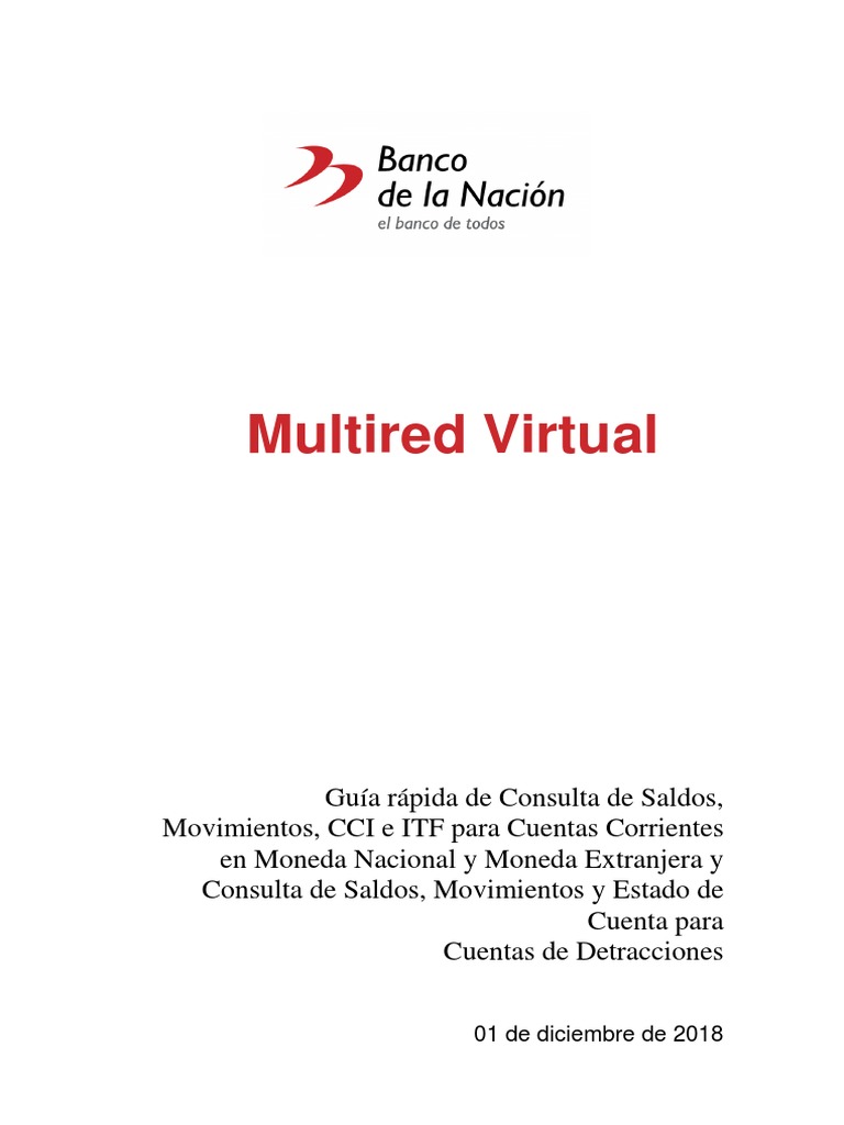 Manual Multired Virtual Cuentas Corrientes | PDF | Ventana (informática ...