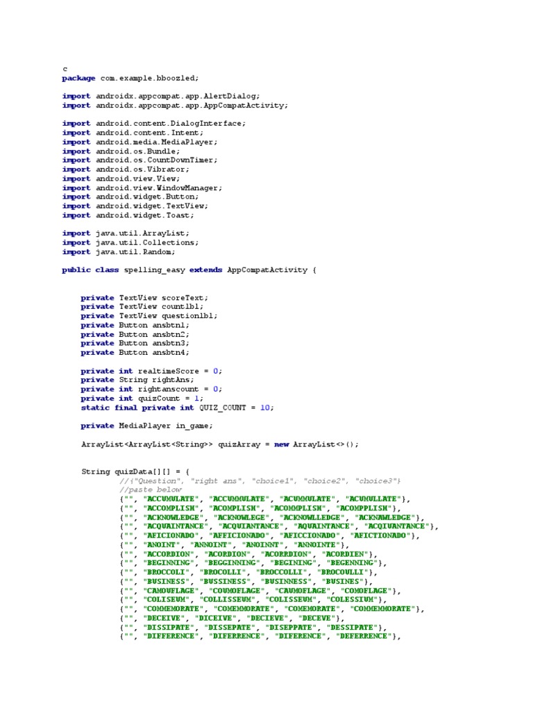 Spelling PDF Broccoli Android (Operating System)