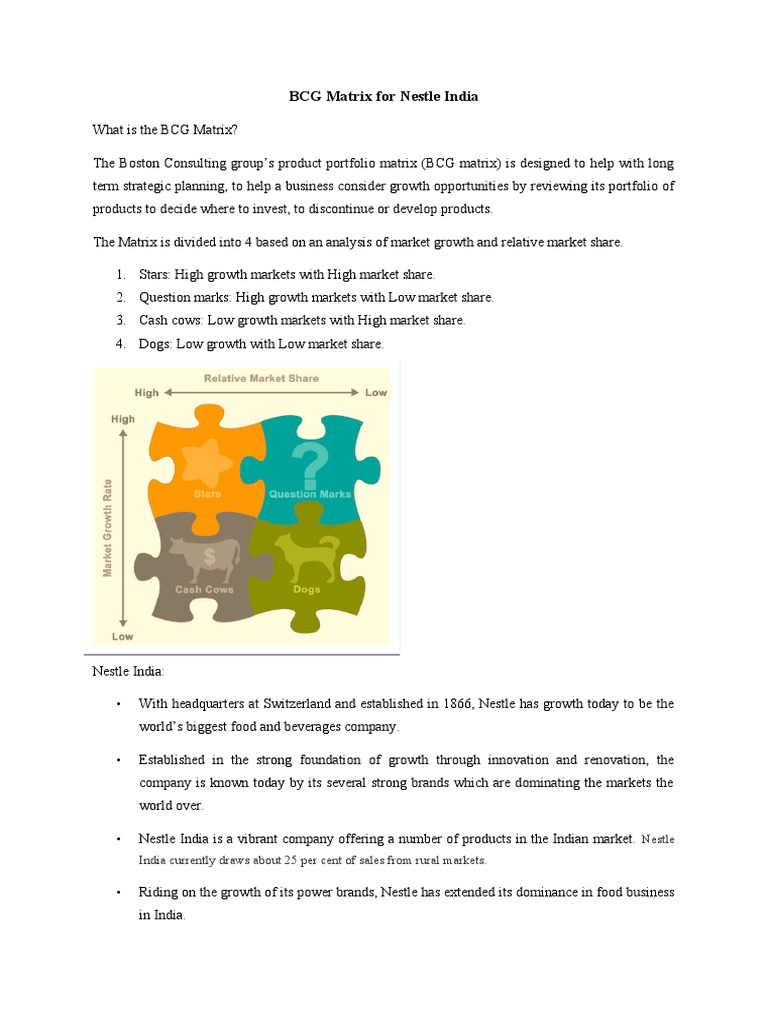 Bcg matrix nestle essays 07 picture