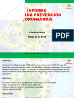 Informe Campaña Prevención Coronavirus PDF