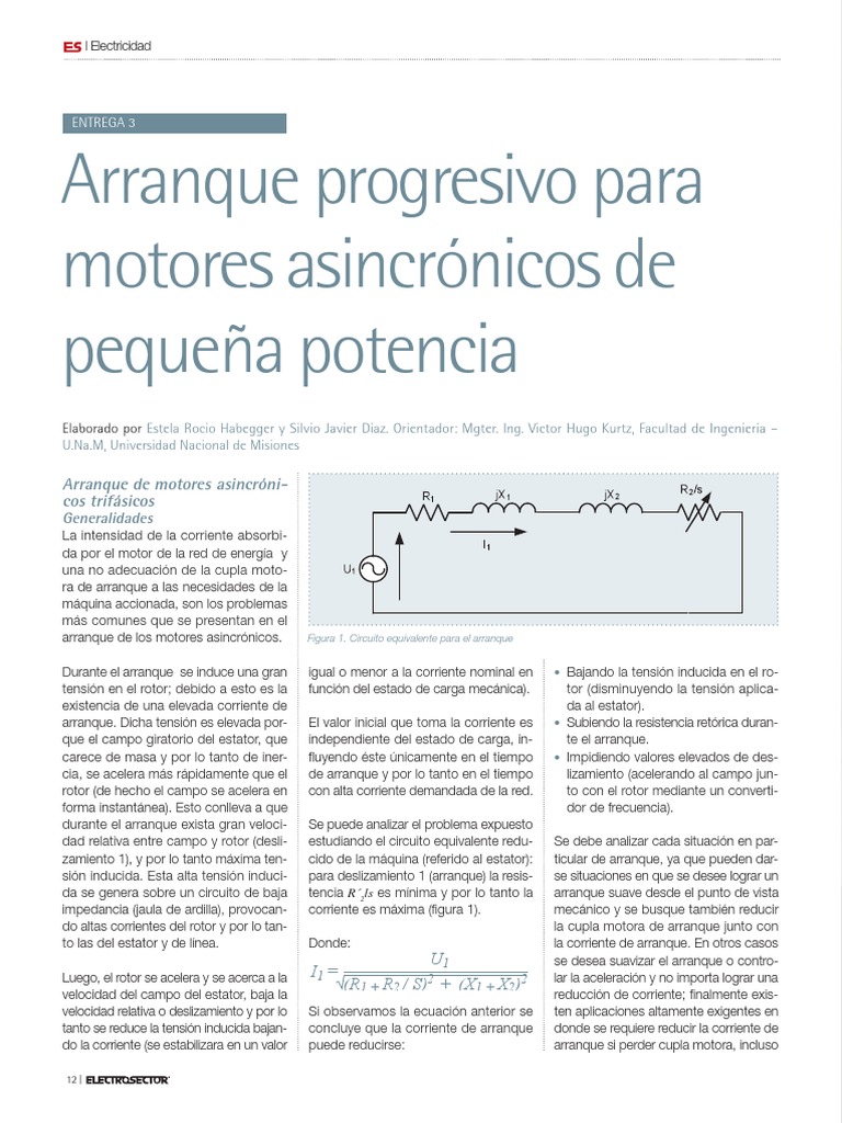 Arranque 3 | PDF | Motor eléctrico | Corriente eléctrica