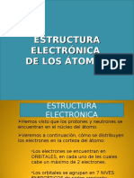 Estructura electrónica de los átomos