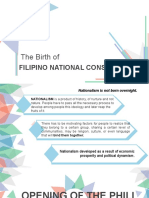 The Birth of FILIPINO NATIONAL CONSCIOUSNESS