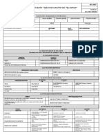 Encuesta de identificación de peligros en planta de arena y mina