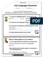 Speech and Language Concerns Referral Packet