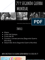 Crisis del 29 y Segunda Guerra Mundial