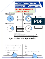 Áreas de Regiones Circulares para Cuarto de Secundaria