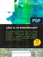 Biofertilizante A Base de Una Microalga