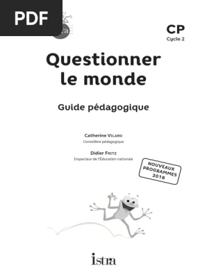 Guide Peda Qlm Istra Cp Pdf Nuage Cycle De L Eau