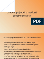 Osnovni Pojmovi o Svetlosti, Osobine Svetlosti