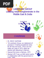 Landmark Group Leading Retail Conglomerate in The Middle East & India