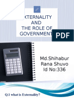 Public Finance - EXTERNALITY AND THE ROLE OF GOVERNMENT