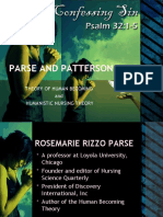 Parse and Patterson: Theory of Human Becoming and Humanistic Nursing Theory