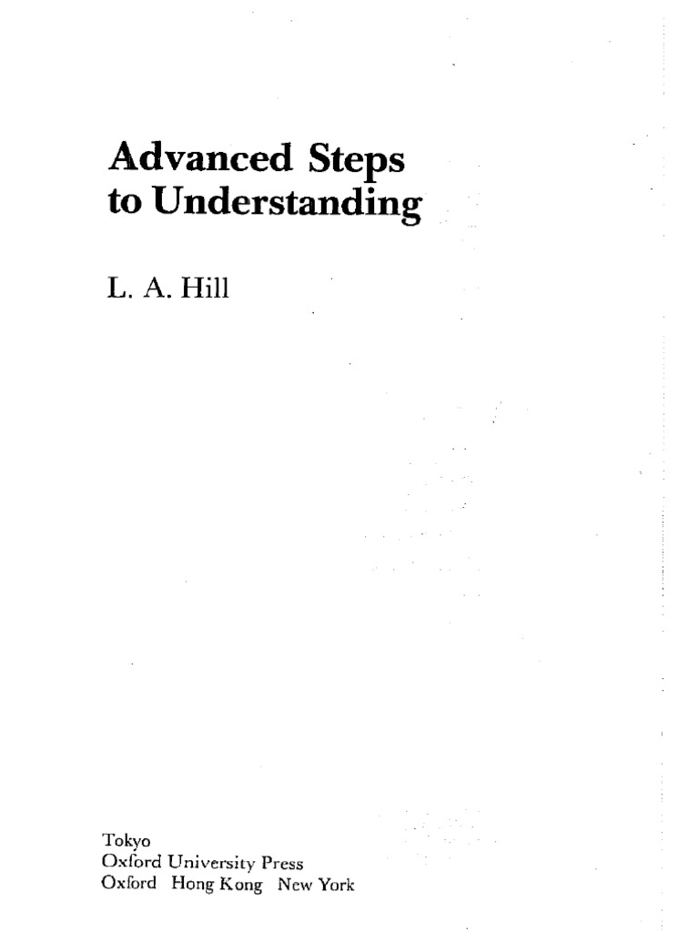 Advanced Steps To Understanding | PDF