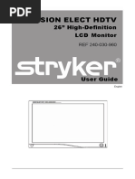 Stryker Vision Elect HD User Manual