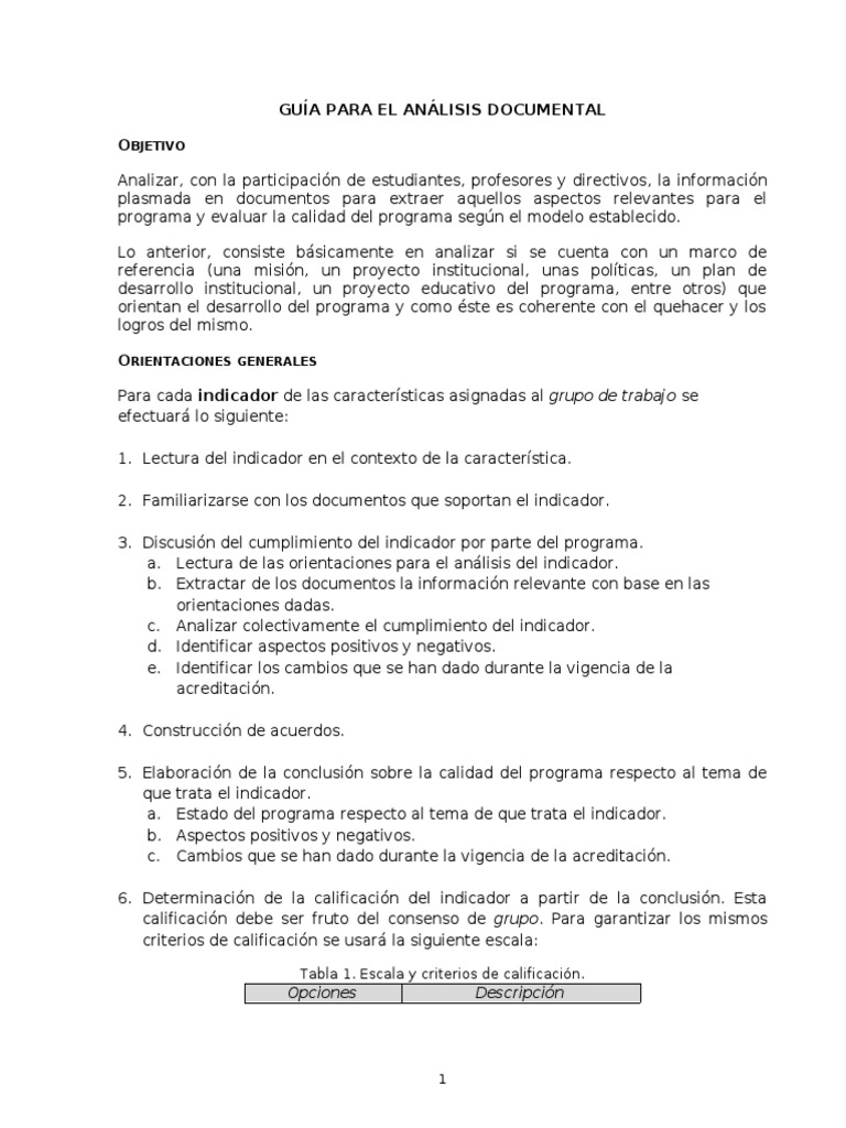 Guia Del Taller de Analisis Documental | PDF