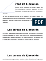 La tarea de ejecucion diapositiva